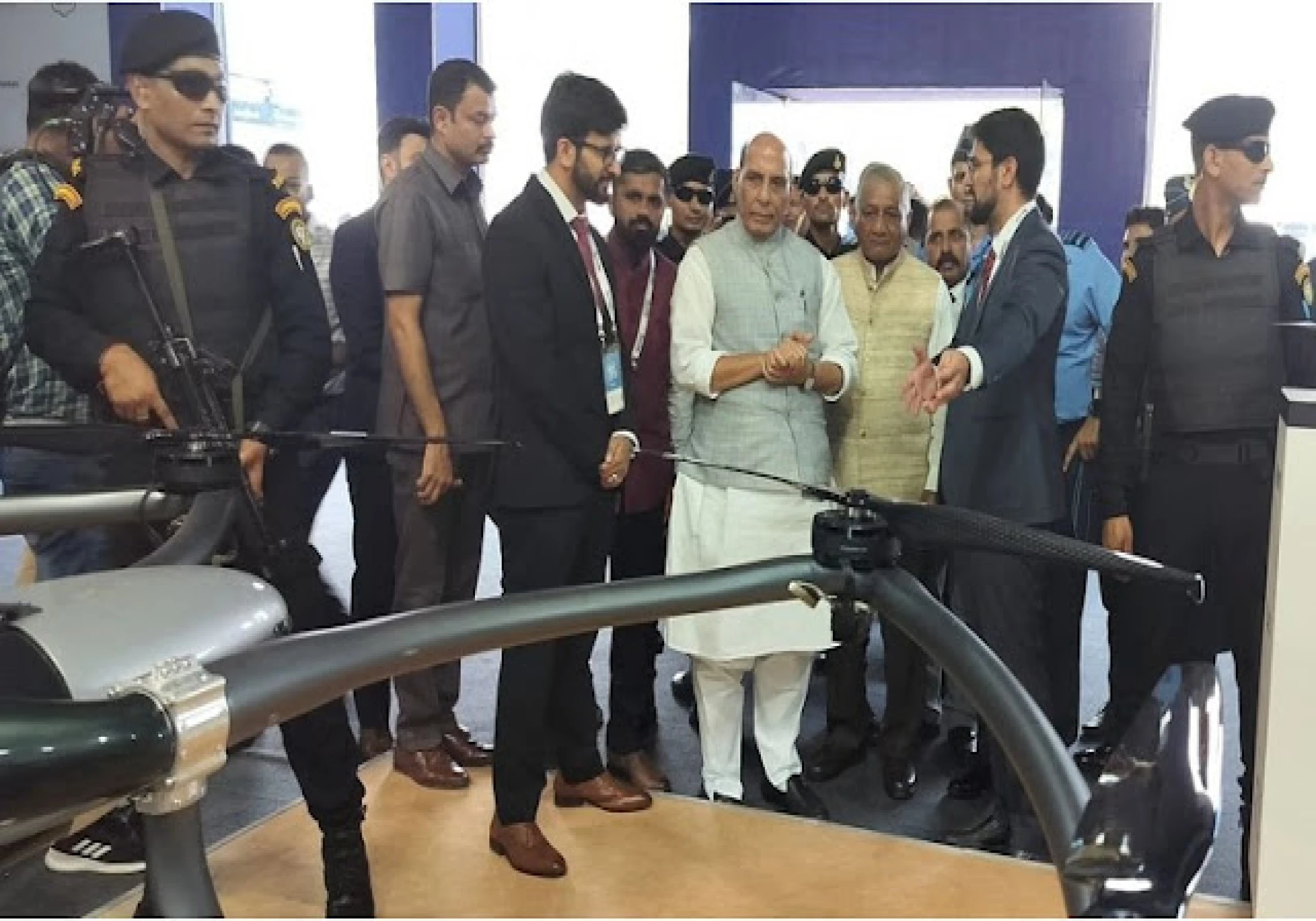 Defence Minister Rajnath Singh Inaugurates Defence Minister Rajnath Singh Inaugurates